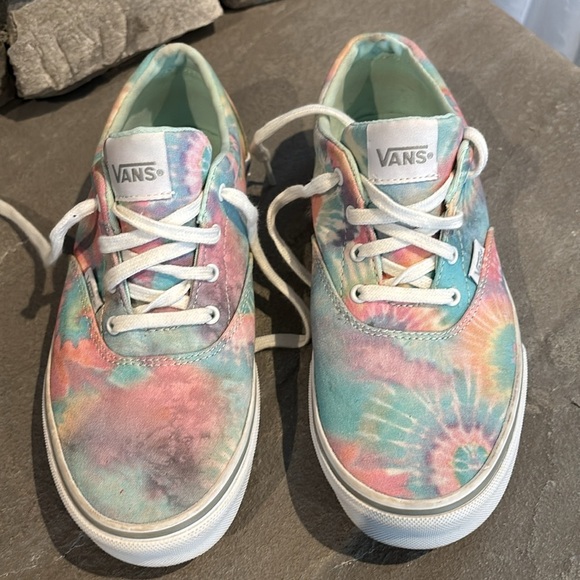 VANS Doheny Heart pastel tie dye,low lace up sneakers/trainers/skate/waffle sole - Picture 2 of 11
